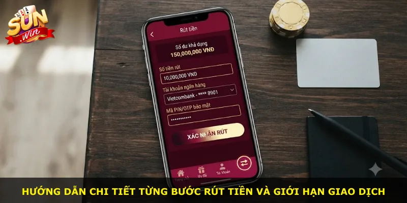 Hướng dẫn chi tiết từng bước rút tiền và giới hạn giao dịch
