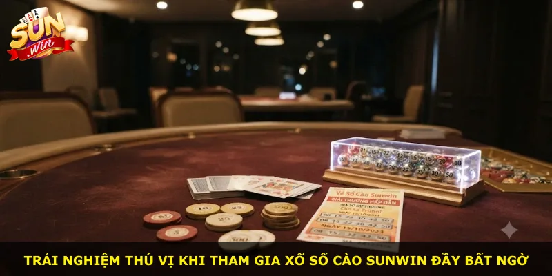 Trải nghiệm thú vị khi tham gia xổ số cào Sunwin đầy bất ngờ